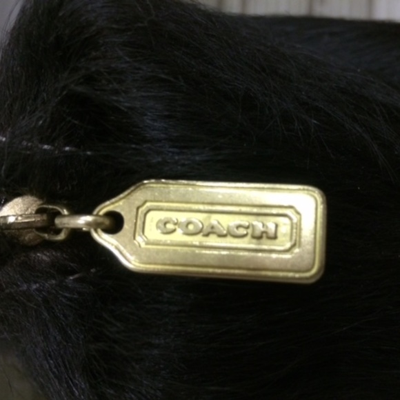 ❤️*COACH Cow Hide Pillow Cover and insert Pillow*Vintage Never Used - Picture 3 of 11